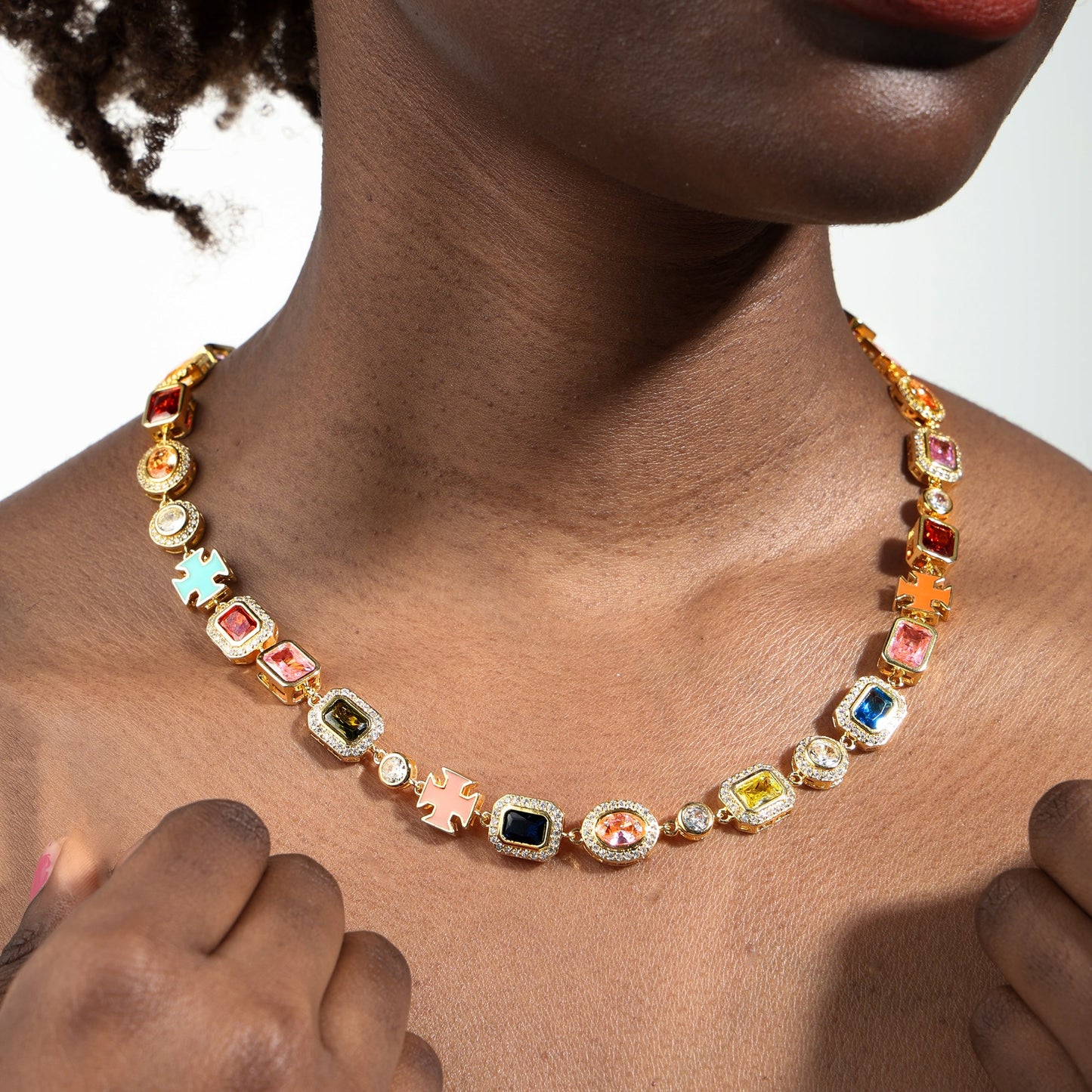 Gold Solstice Bundle - Gemstone Necklace & Bracelet