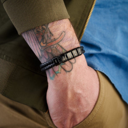 Minimal Personalized Name(s) Leather Bracelet