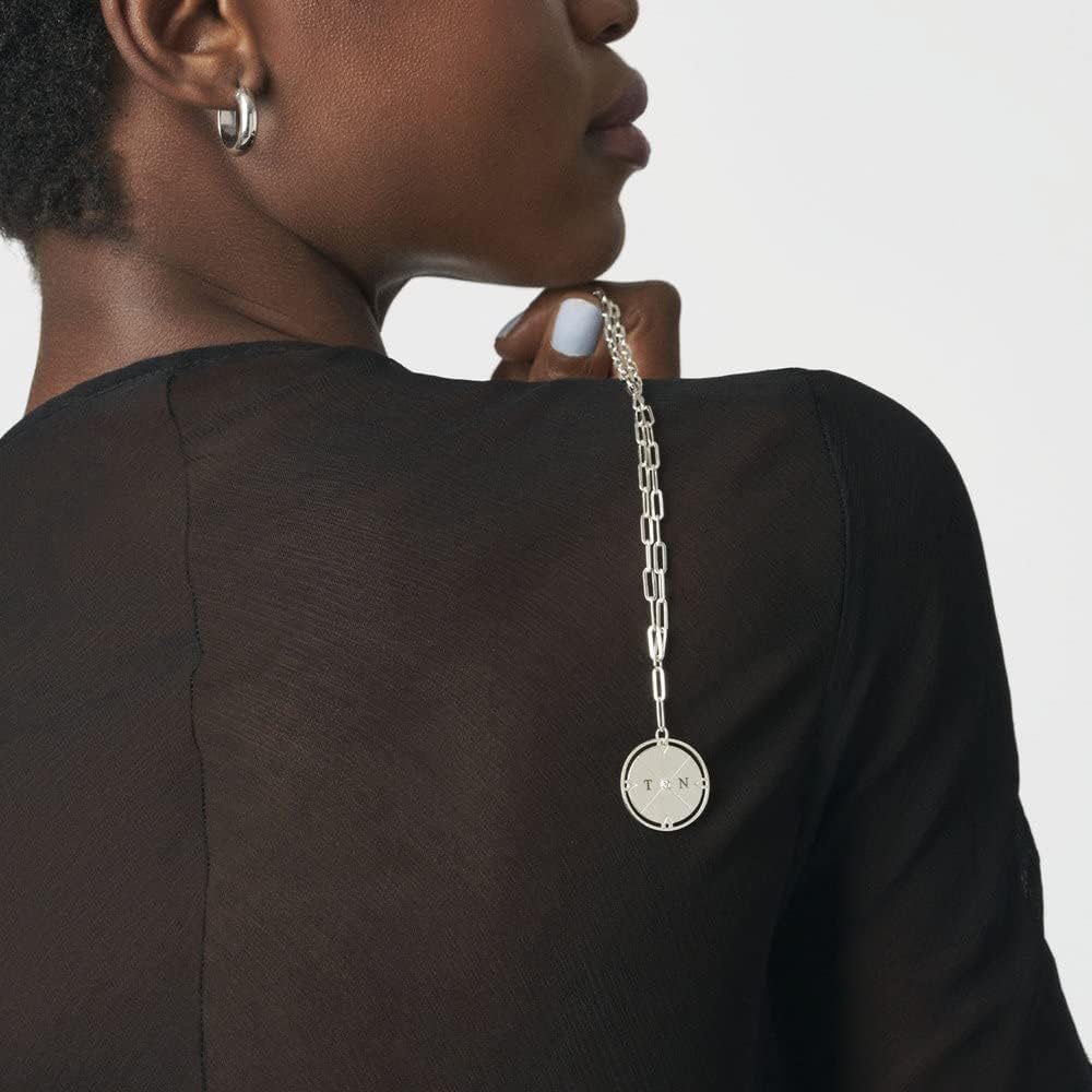 Engraved Compass Necklace - Gold Vermeil