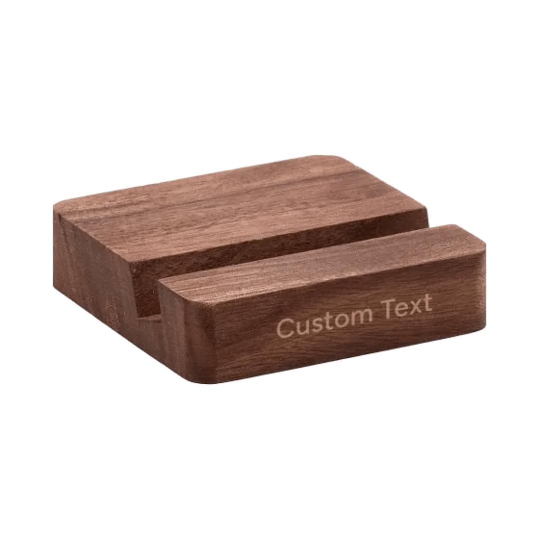 Custom Text Wooden Base