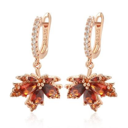 Dainty Autumn Maple Leaf Earrings