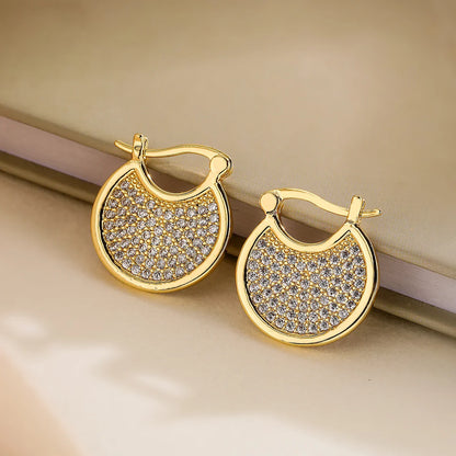 Dazzling Diamond Hoop Earrings