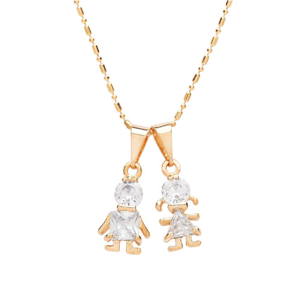 Children Charm Pendant Necklace