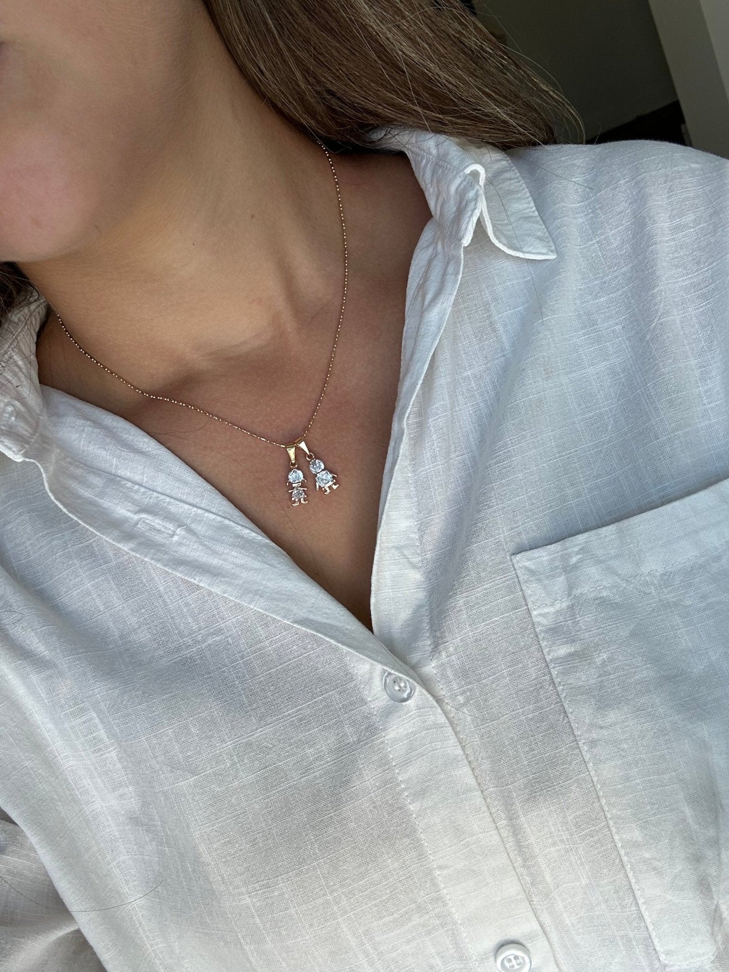 Children Charm Pendant Necklace