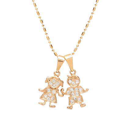 Children Charm Pendant Necklace