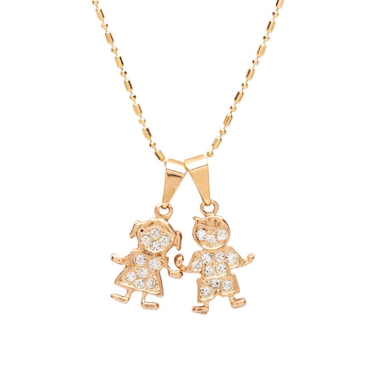 Children Charm Pendant Necklace