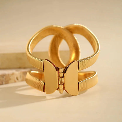 Chunky Spiral Cuff Bracelet