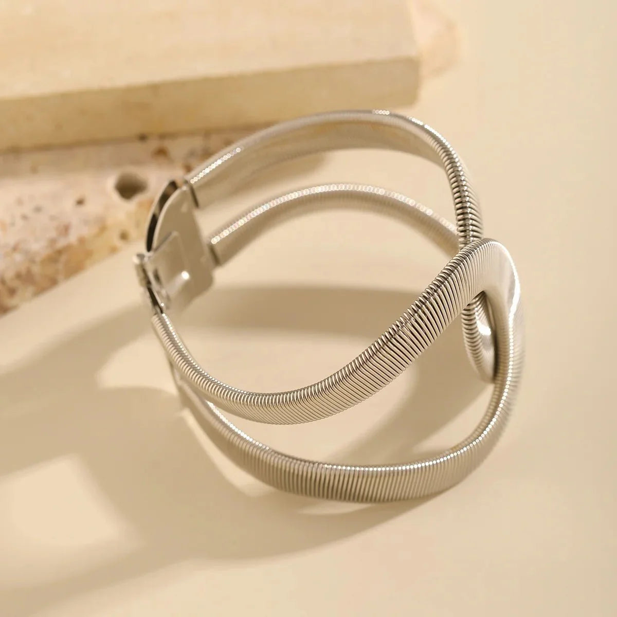 Chunky Spiral Cuff Bracelet