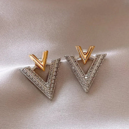Classic Double V "Veinci" Earrings