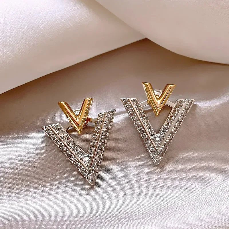 Classic Double V "Veinci" Earrings