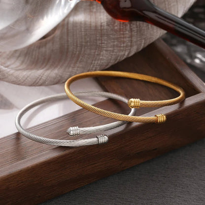 Classy Twisted Bangle Bracelet