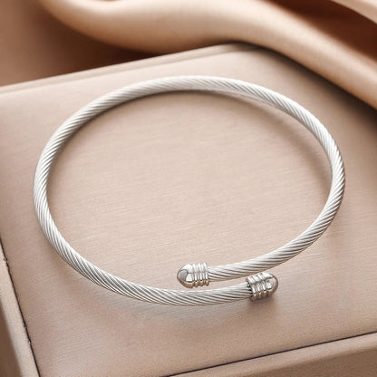 Classy Twisted Bangle Bracelet
