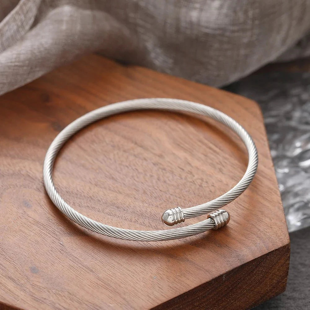 Classy Twisted Bangle Bracelet