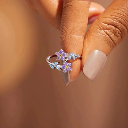 Dainty Forget-Me-Nots Floral Ring