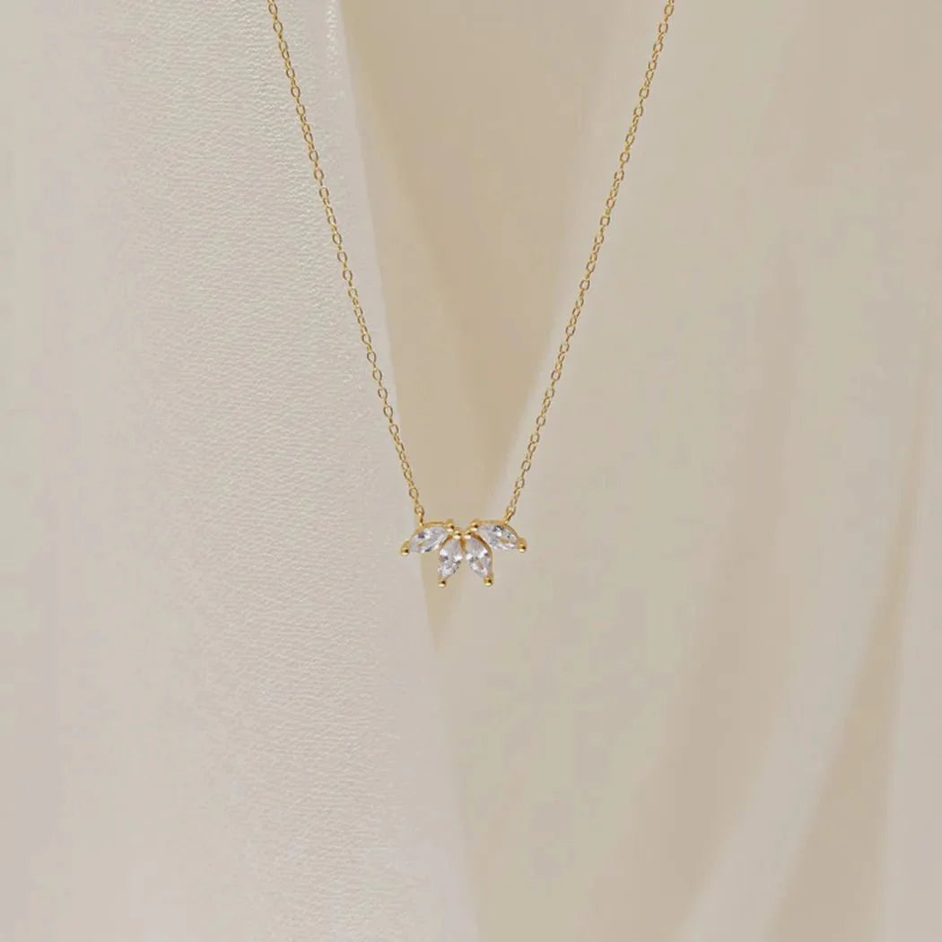 Dainty Lotus Floral Necklace