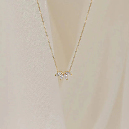Dainty Lotus Floral Necklace