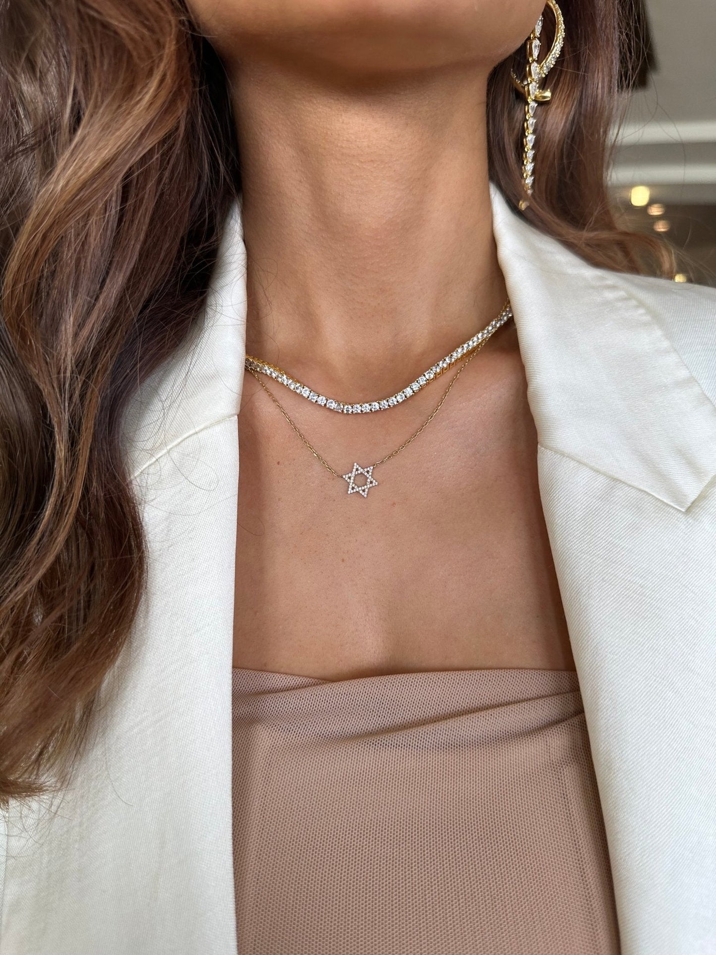 Dainty Star of David Necklace
