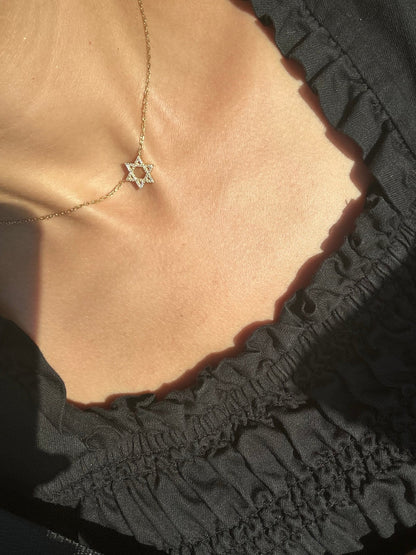 Dainty Star of David Necklace
