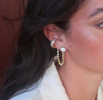 Diamond Rope Ear Cuff