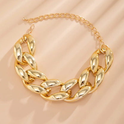 Exaggerated Chunky Cuban Link Choker Necklace