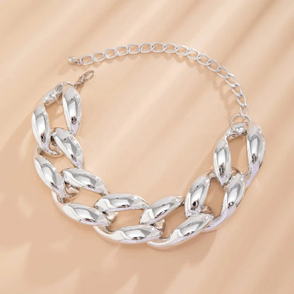 Exaggerated Chunky Cuban Link Choker Necklace