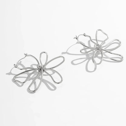 Floral Knot Outline Earrings