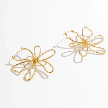 Floral Knot Outline Earrings