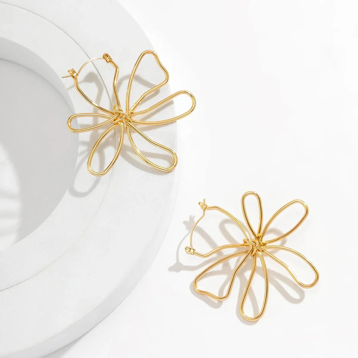Floral Knot Outline Earrings