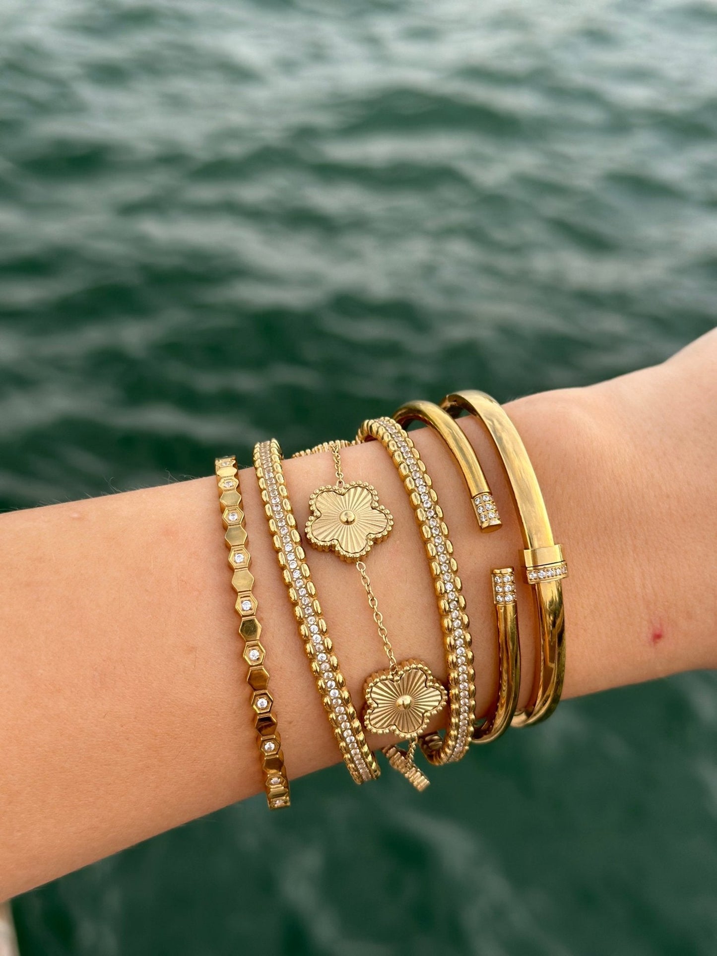 Golden Clover Bracelet