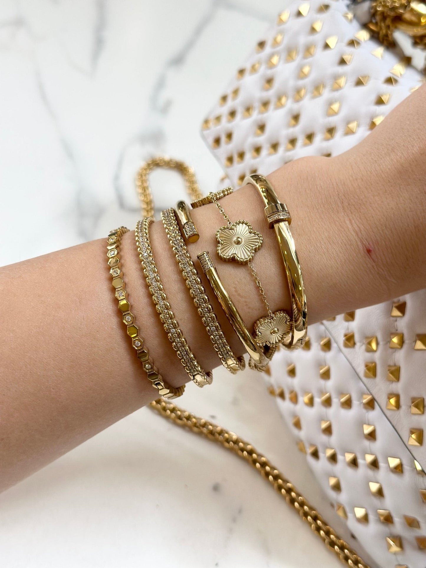 Golden Clover Bracelet