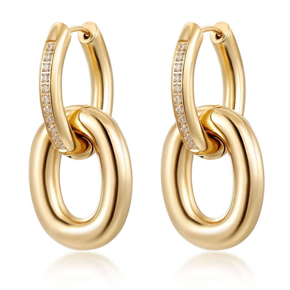 Golden Oval Cascade Pave