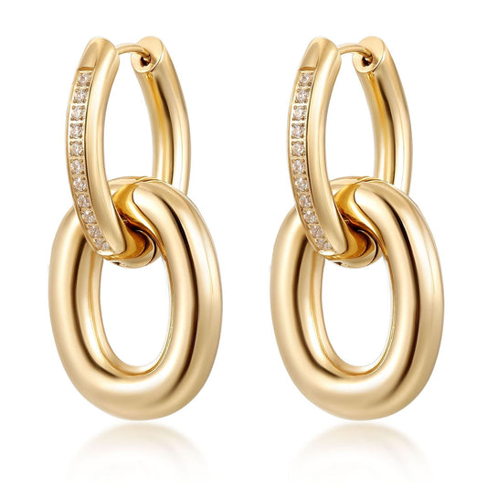 Golden Oval Cascade Pave