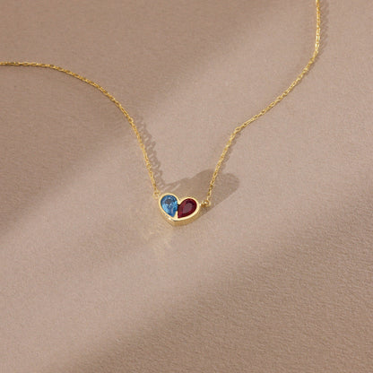 Forever Linked Birthstone Heart Necklace & Bracelet