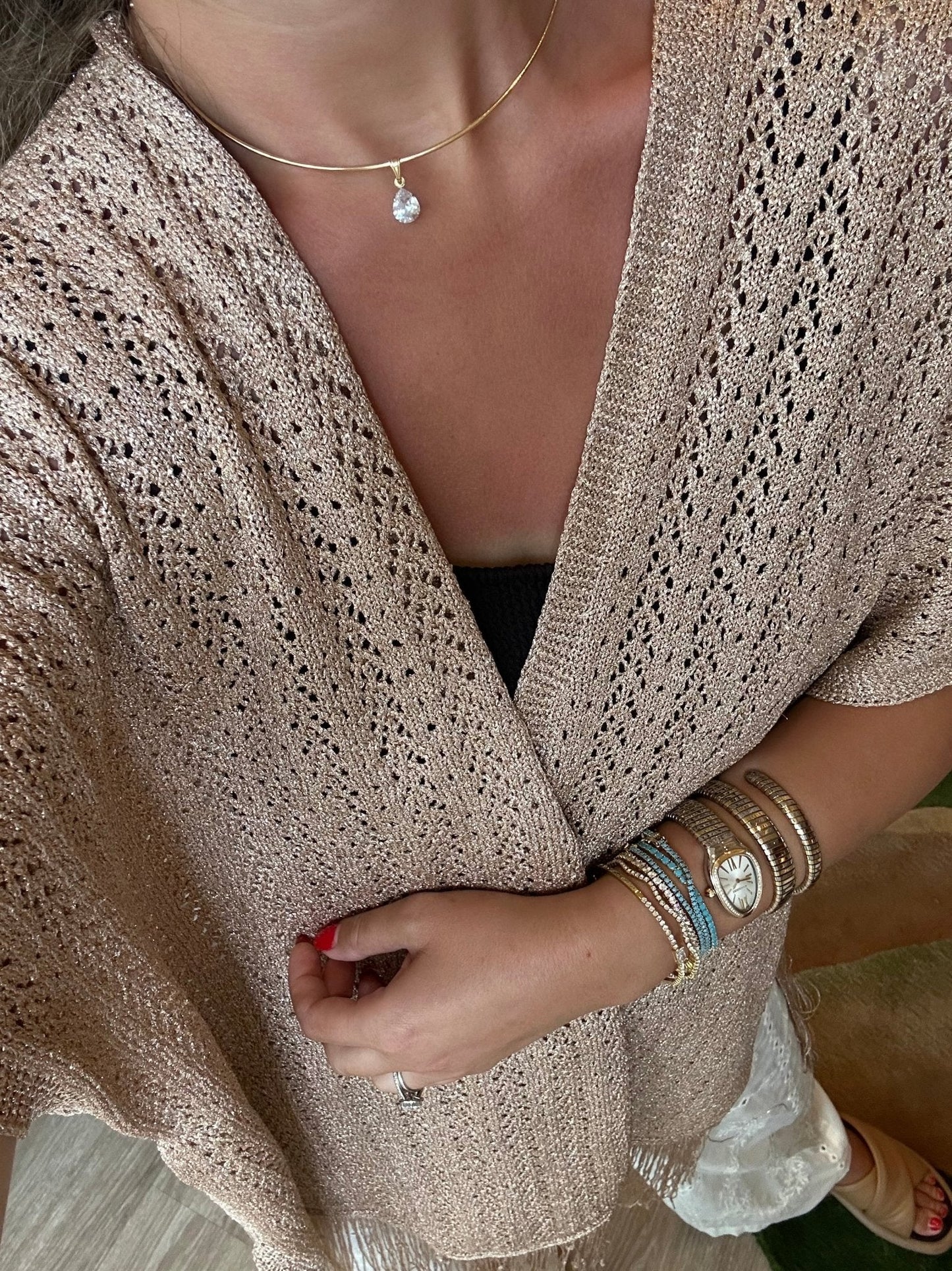 Orée- Collar and Diamond Drop