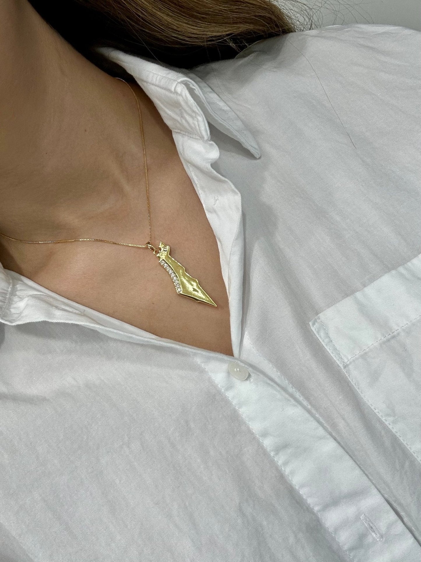 Map of Israel Necklace