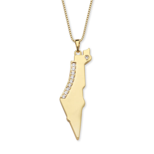 Map of Israel Necklace