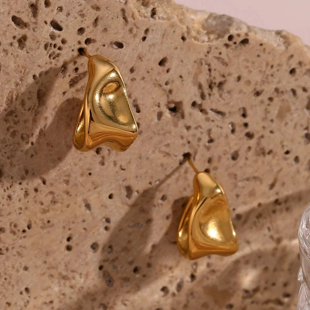 Melting Abstract Dainty Earrings