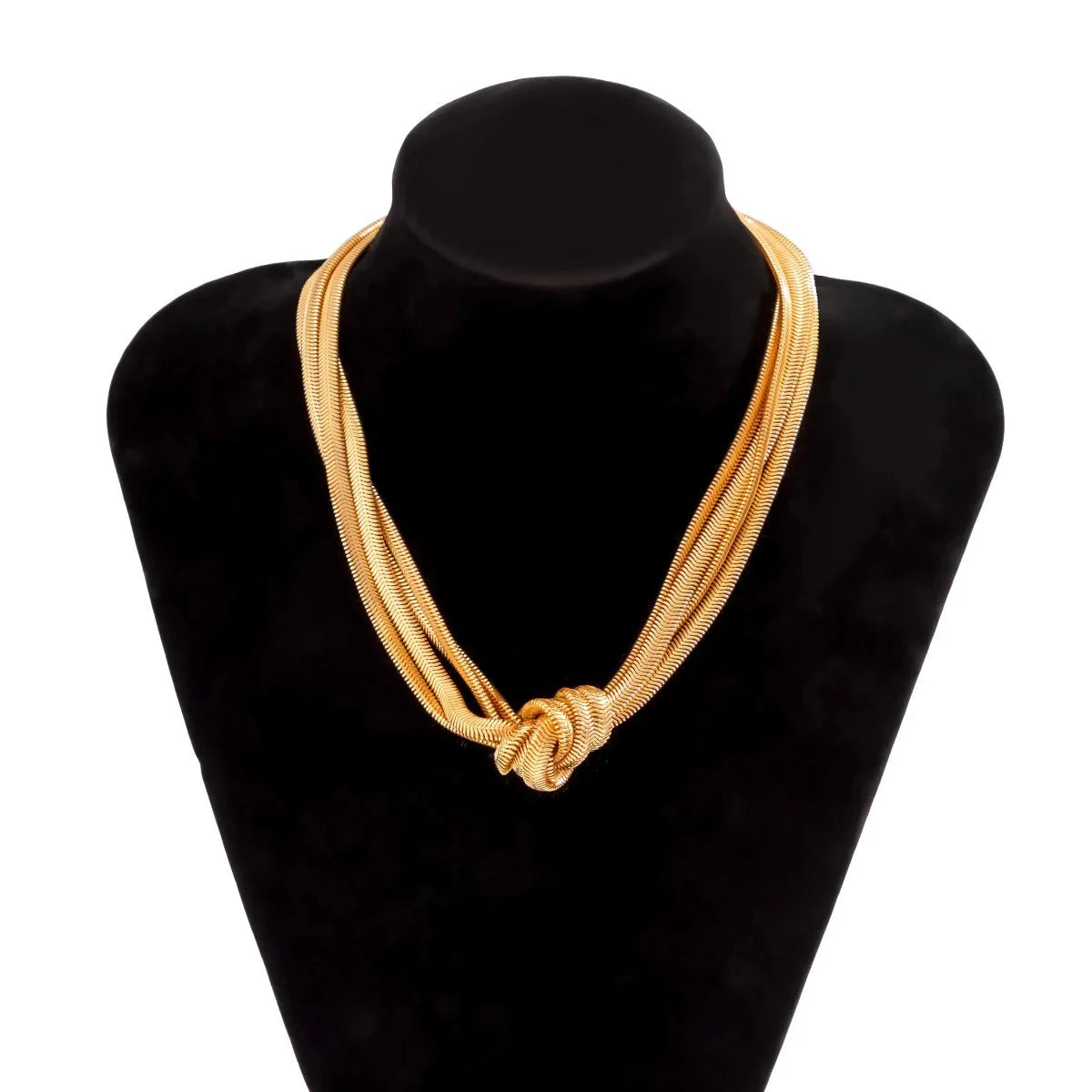 Multi Layered Chain Knot Necklace