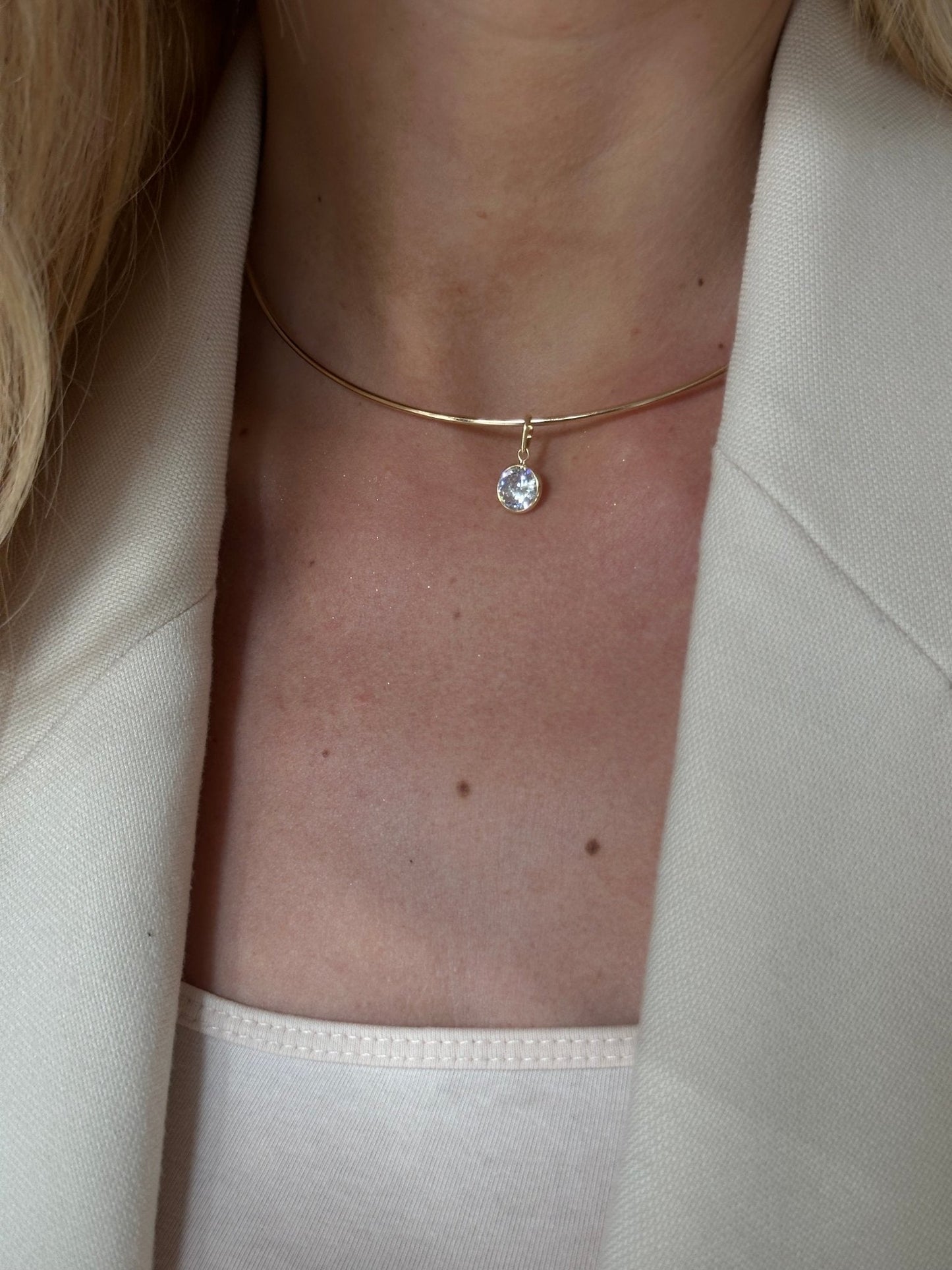 Orée- Collar and Diamond Drop