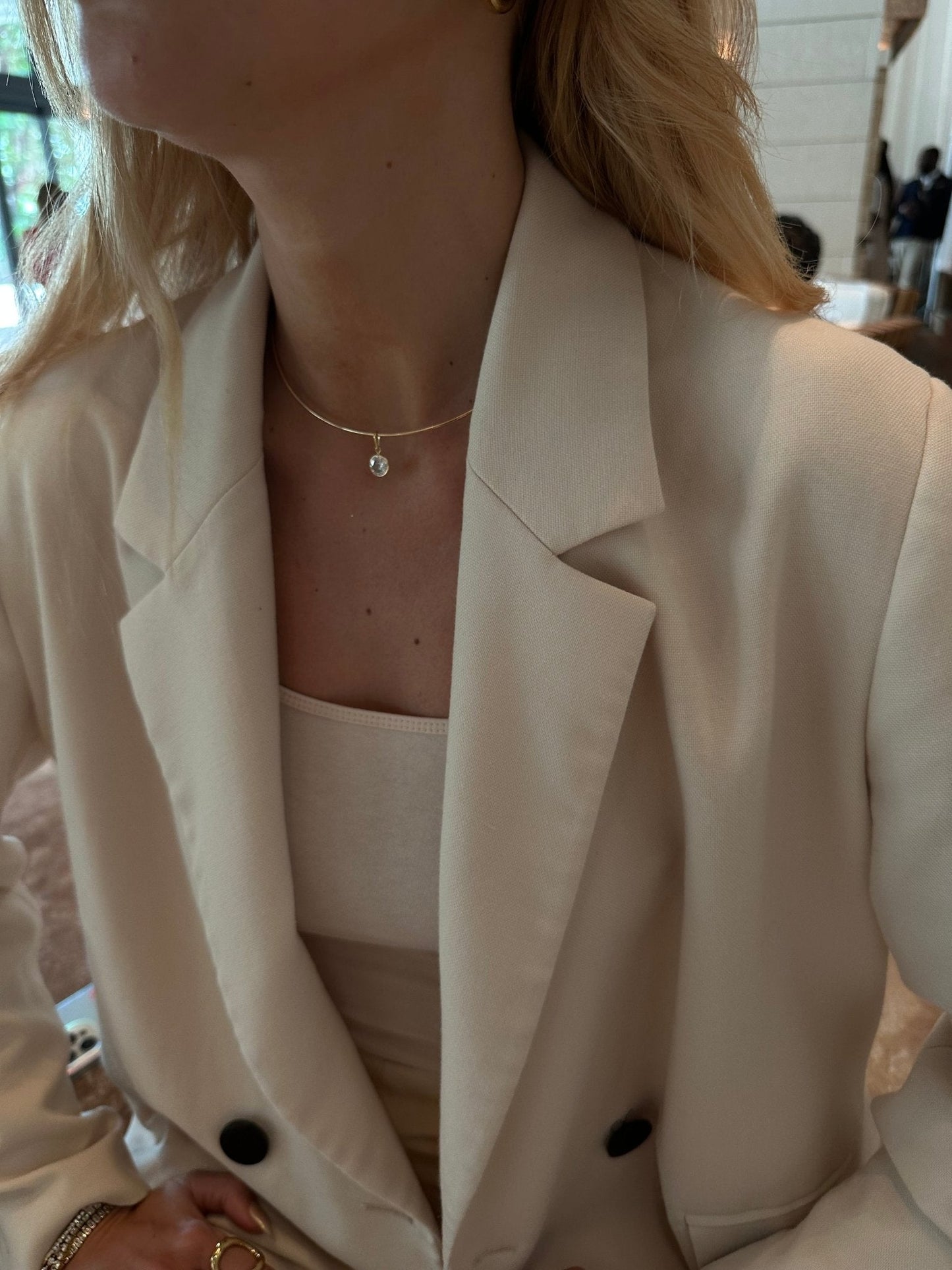 Orée- Collar and Diamond Drop