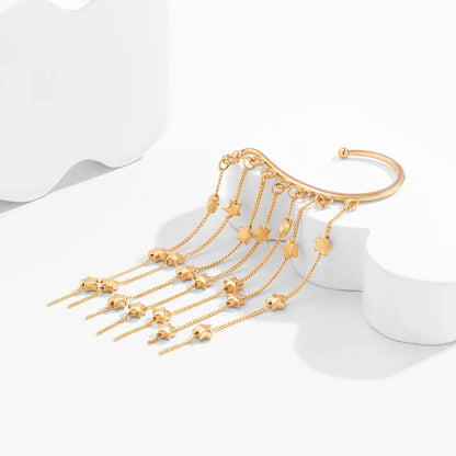 Star Chandelier Tassel Earring Cuff
