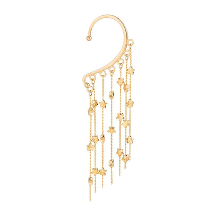 Star Chandelier Tassel Earring Cuff