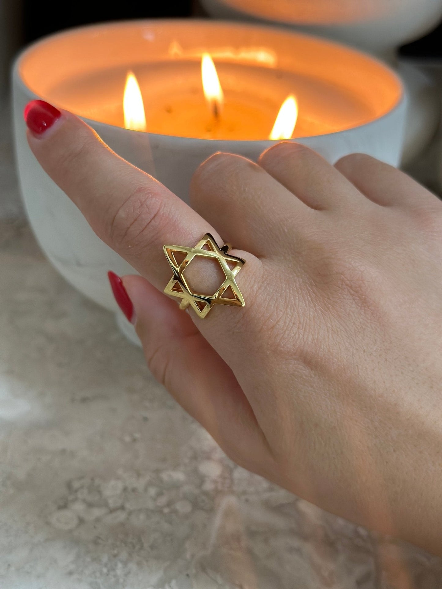 Star of David Ring Solid