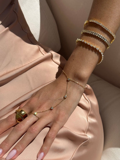 Tear Drop Tennis Bracelet