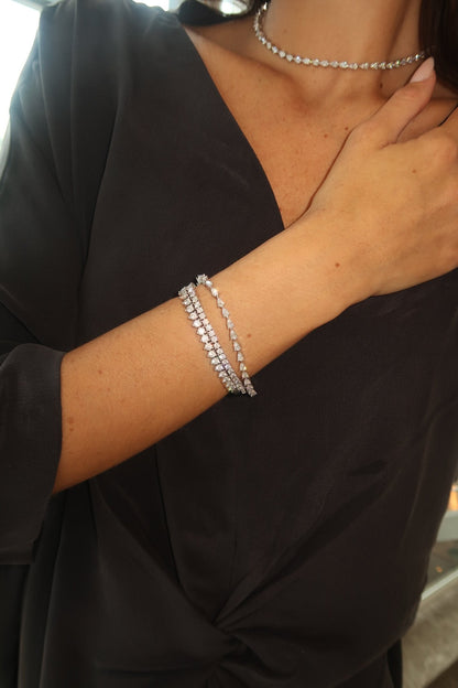 Tear Drop Tennis Bracelet