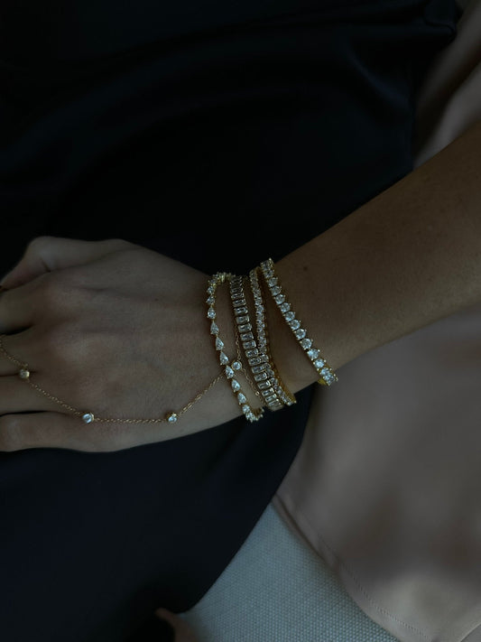 Tear Drop Tennis Bracelet