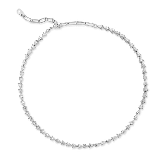 Tear Drop Tennis necklace